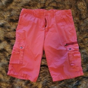 Red Casual Shorts